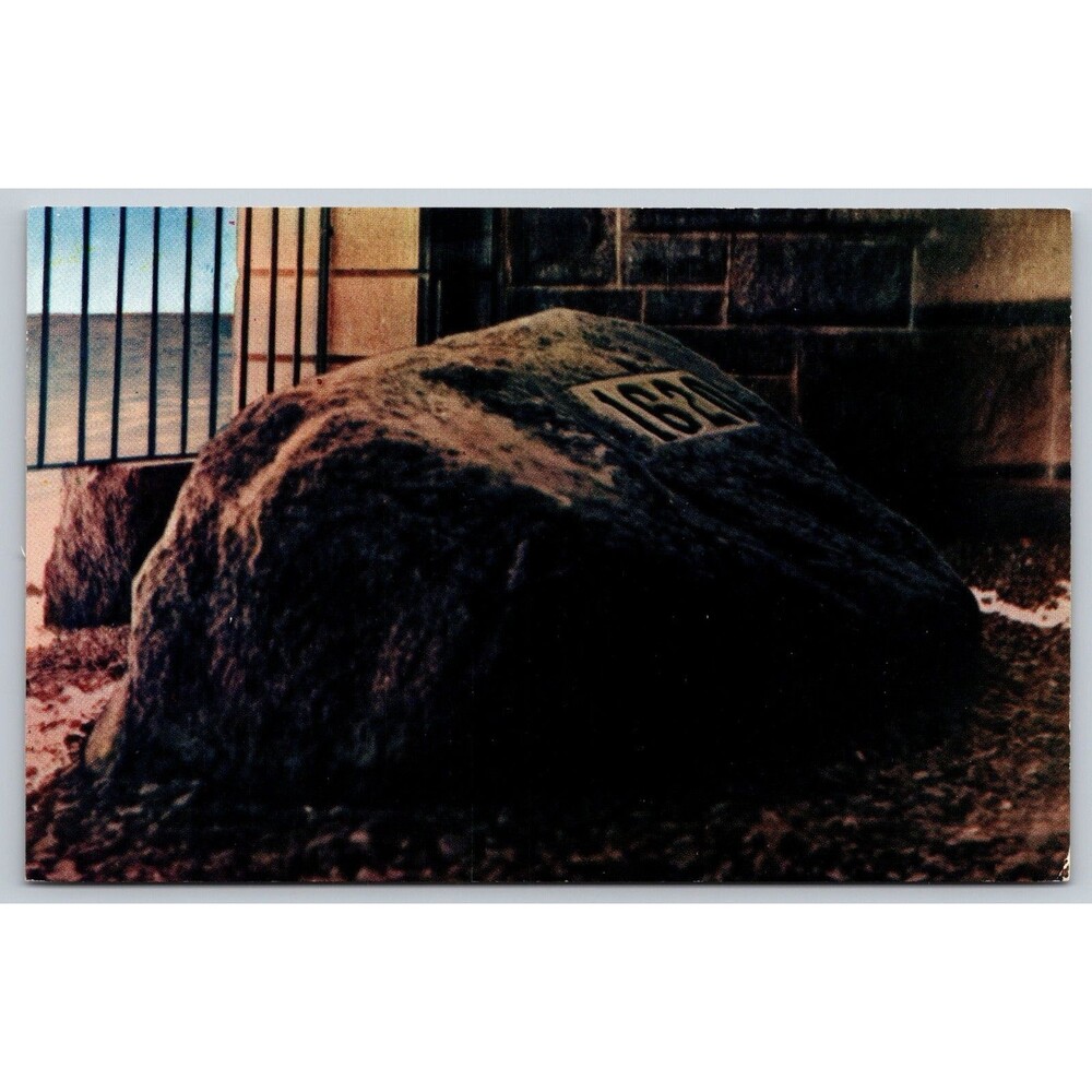 Postcard Massachusetts Plymouth Rock State Reservation 1620 MA Vintage c1950s